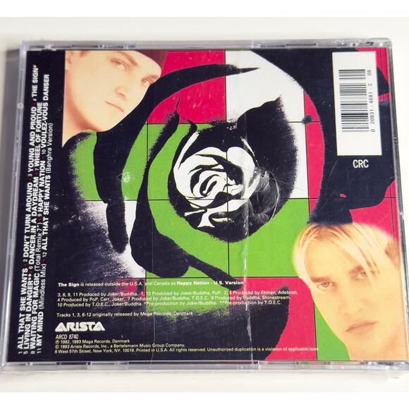 Ace of Base – The Sign (CD, 1993, Arista) – Sealed (Not Factory) – CRC Edition - Picture 2 of 3